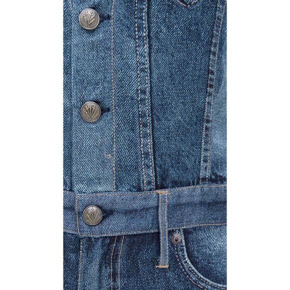 New $388 RAG & BONE Women's Blue Miramar Satin Sleeveless Jumpsuit size 8 - Picture 5 of 9